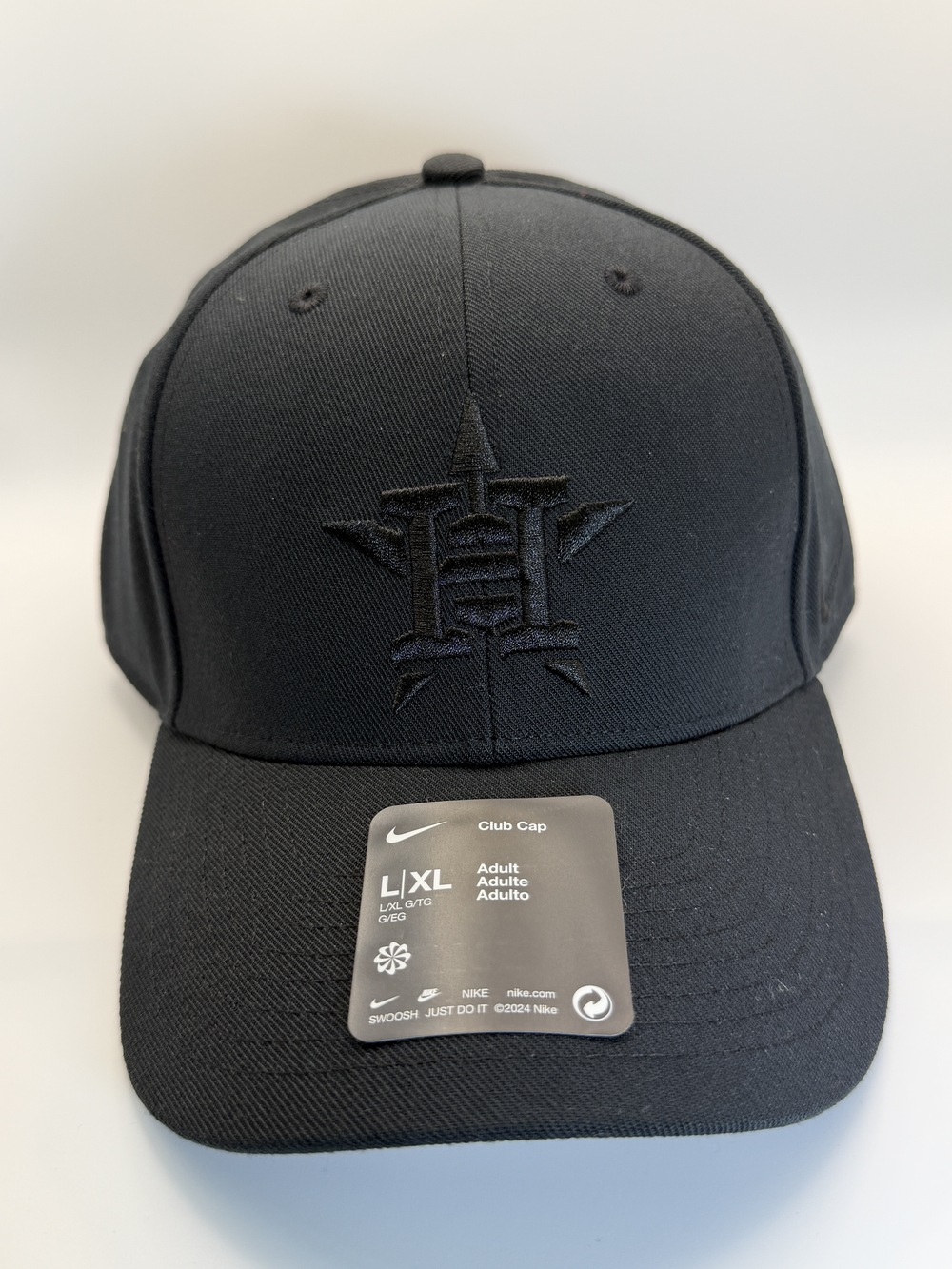 Nike Houston Astros Club Cap L/XL Black Dri-Fit NWT MLB Hat